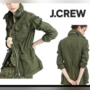J. Crew Women's Cotton Field Mechanic Jacket In Military Green